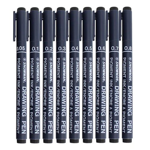 Snowman Drawing Pen Single Piece