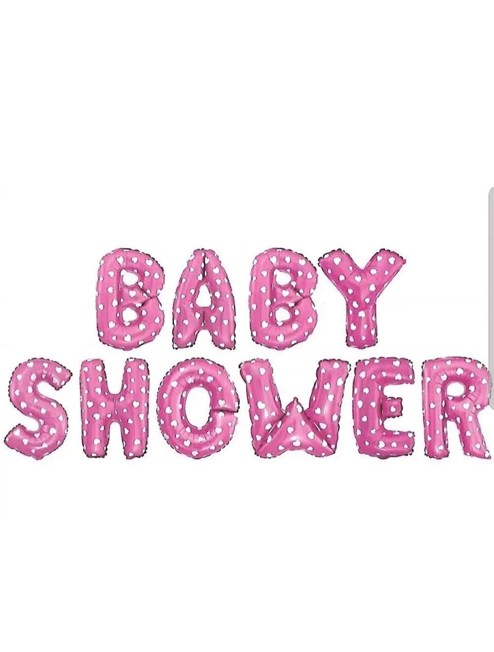 Baby Shower Foil Balloons Pink