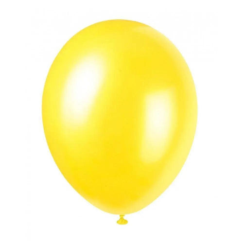 Birthday Parties Simple Balloon Yellow - 100 Pcs (B-12)
