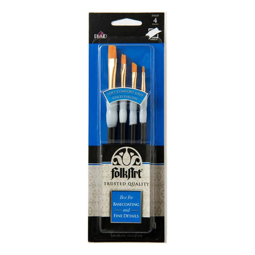 Brush Set 4PC DETL PLAS/SYN FA