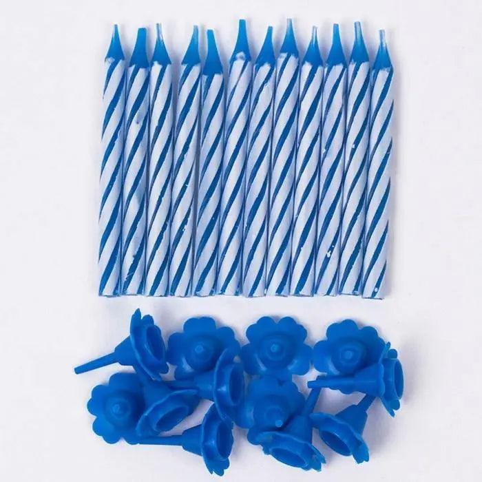 Cake Decoration Candles – Pink / Blue 10 Pcs