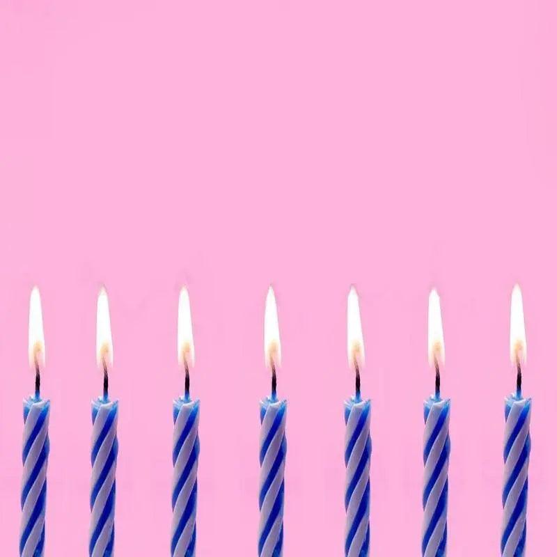 Cake Decoration Candles – Pink / Blue 10 Pcs