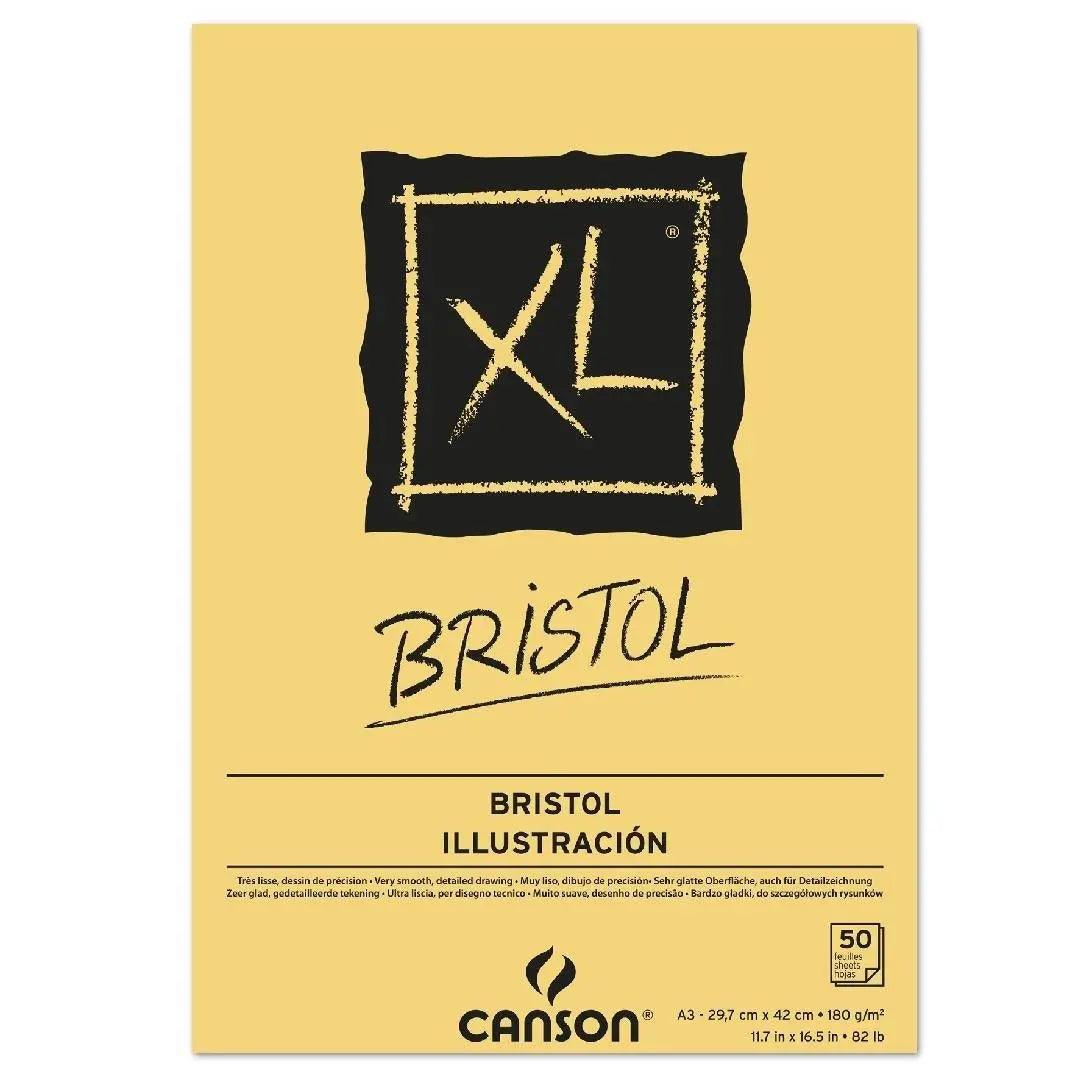 Canson Bristol Sketch Pad - A4, A3 50 Sheets