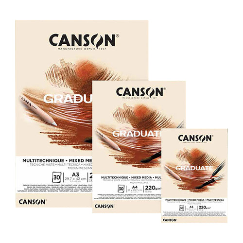 Canson Graduate Mixed Media Natural 220gsm