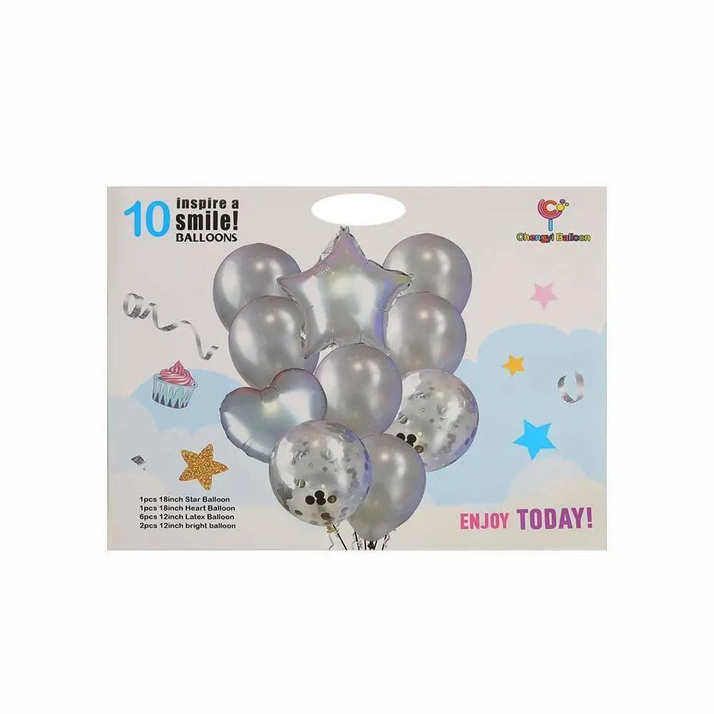 Confetti 10 Inspire Foil Balloons For Parties