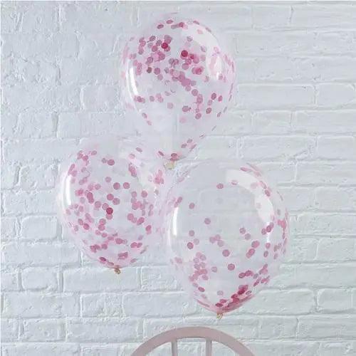 Confetti Balloons 12″ Inch- Single color 5 pcs