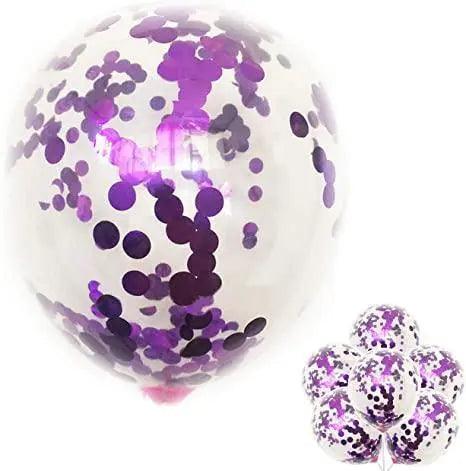 Confetti Balloons 12″ Inch- Single color 5 pcs