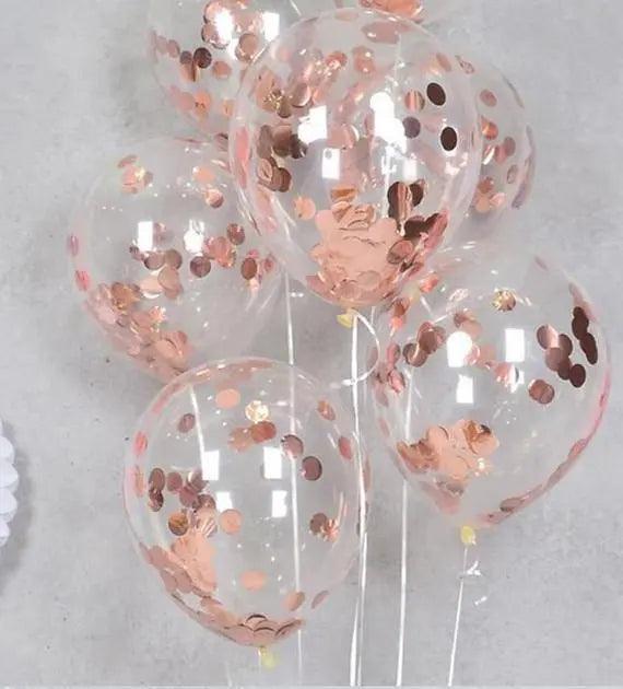 Confetti Balloons 12″ Inch- Single color 5 pcs