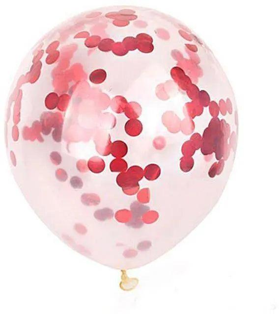 Confetti Balloons 12″ Inch- Single color 5 pcs