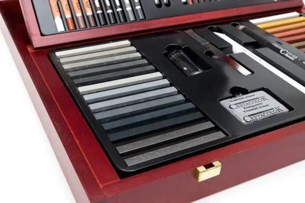 Cretacolor "Selection" Wooden Case | Professional Drawing Set 53 Pcs