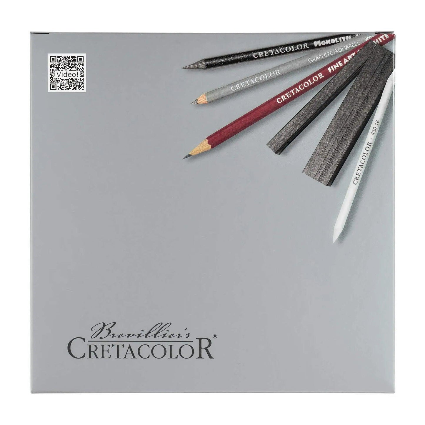 Cretacolor Silver Box Graphite and Drawing Set 17 Pcs