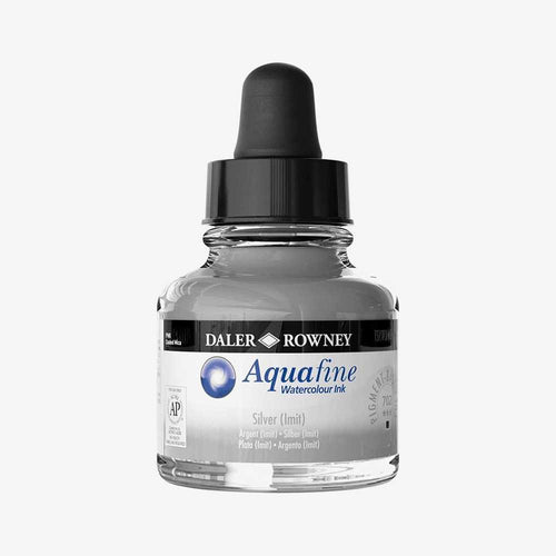 Daler Rowney Aquafine Watercolor Ink Silver 29.5ML
