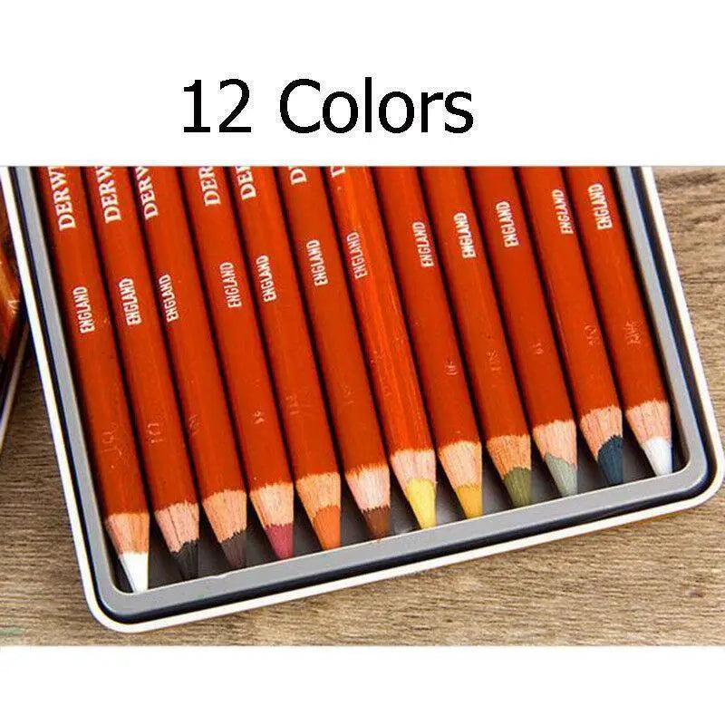 Derwent Drawing Pencil 12-24-Color Tin Set