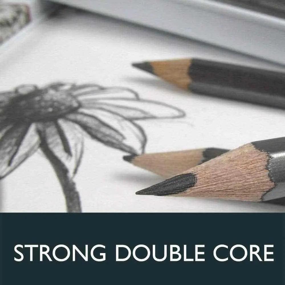 Derwent Graphic Drawing Pencils Soft Metal Tin 24 Count (34202)