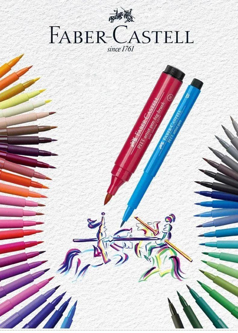 Faber Castell Pitt Artist 6 Brush Pen Wallet Set Landscape