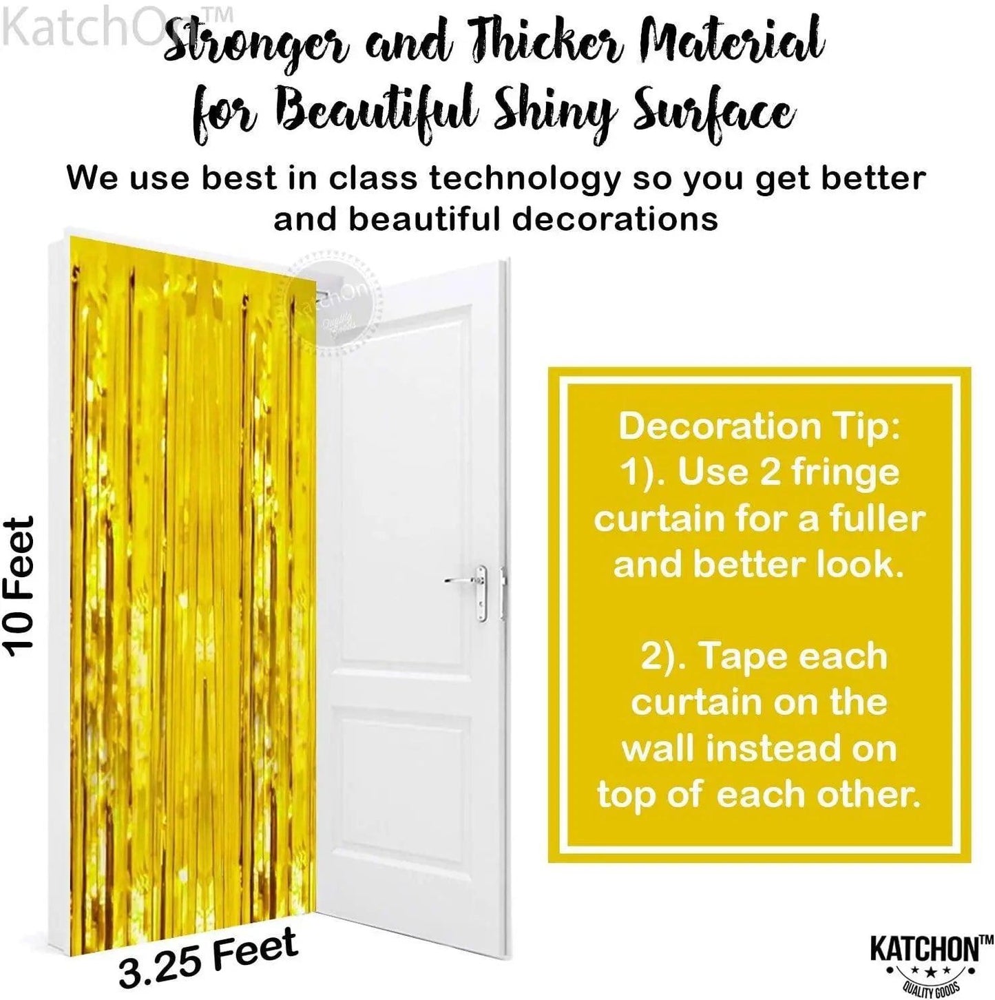 Foil Fringe Curtain - 3.2 x 6 Feet
