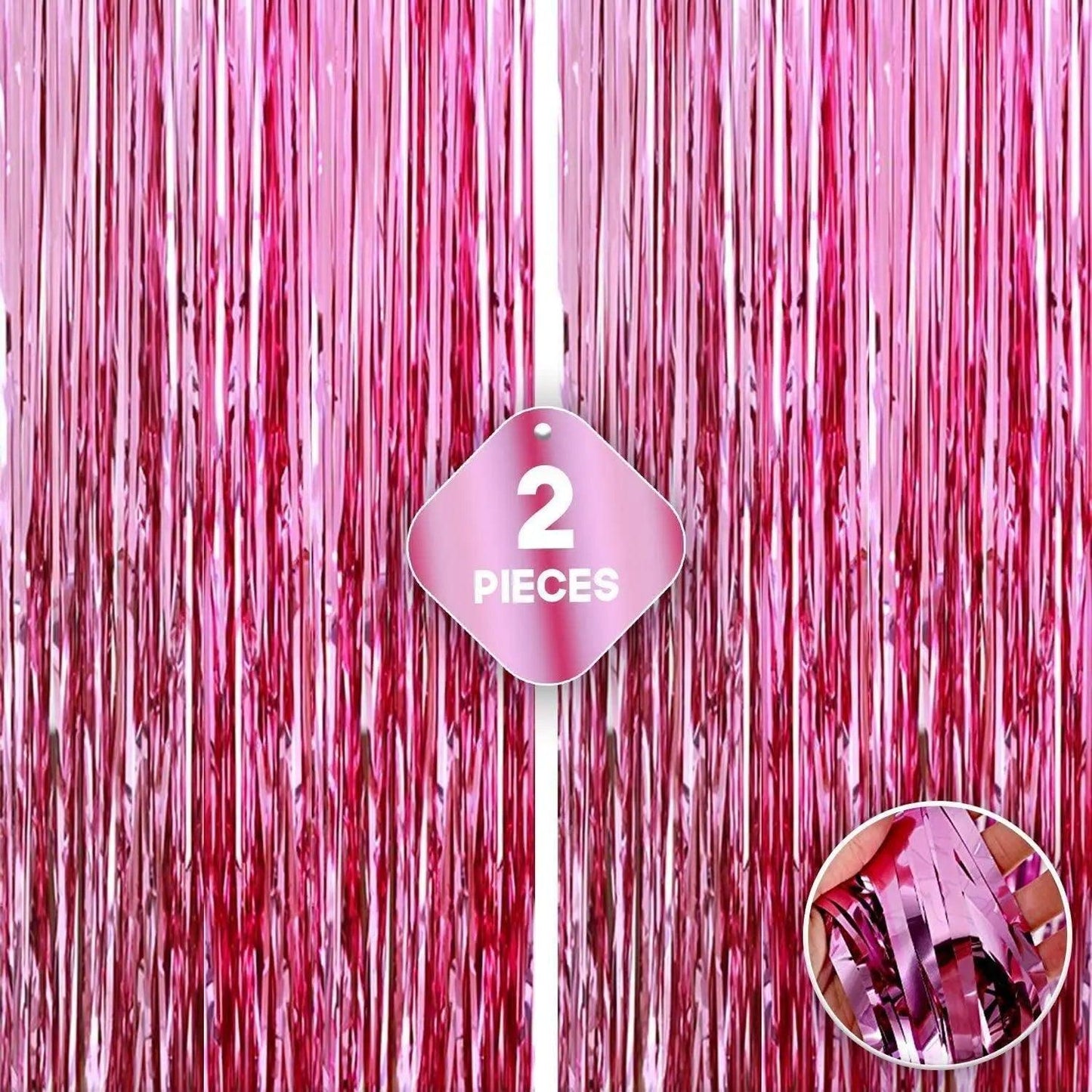 Foil Fringe Curtain - 3.2 x 6 Feet