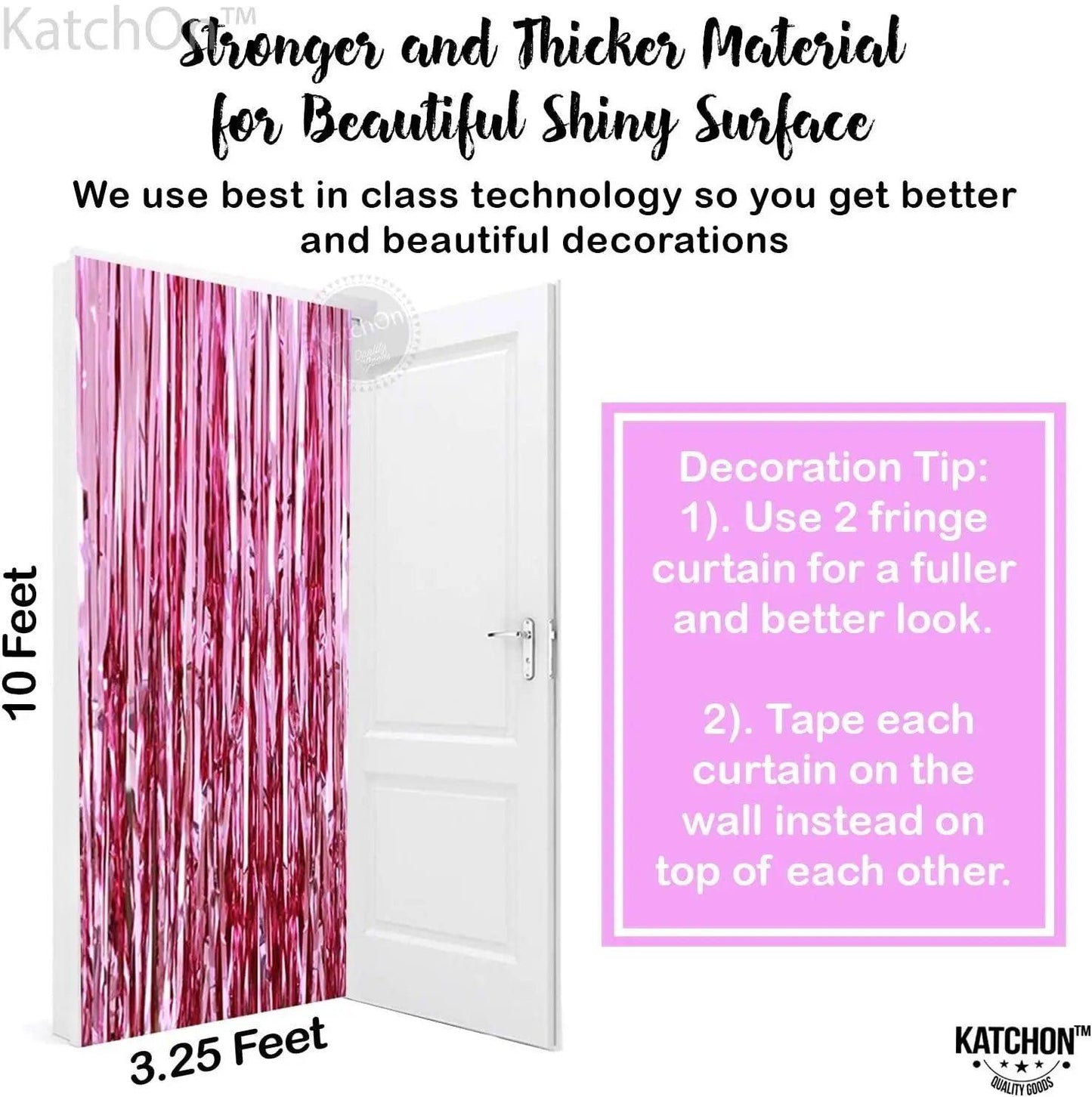 Foil Fringe Curtain - 3.2 x 6 Feet