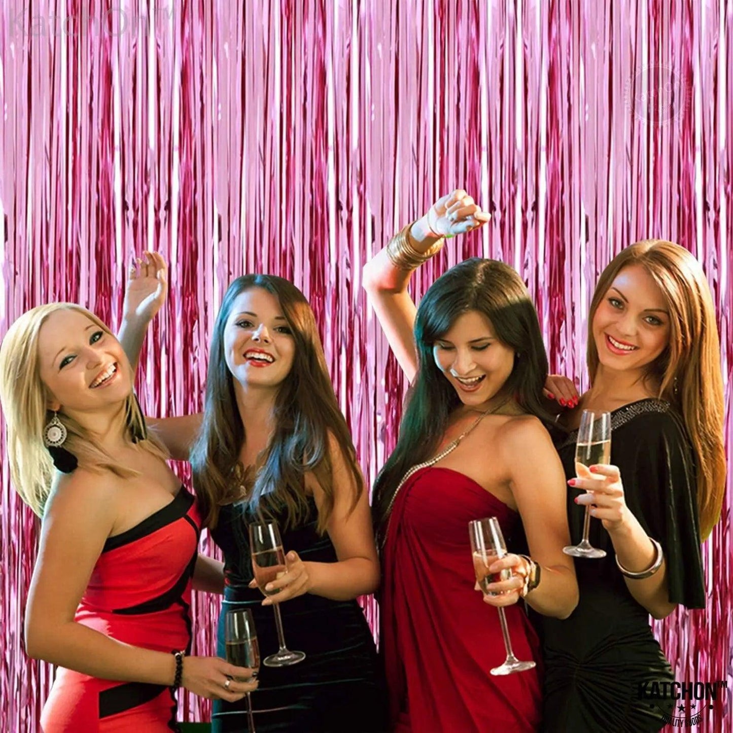 Foil Fringe Curtain - 3.2 x 6 Feet