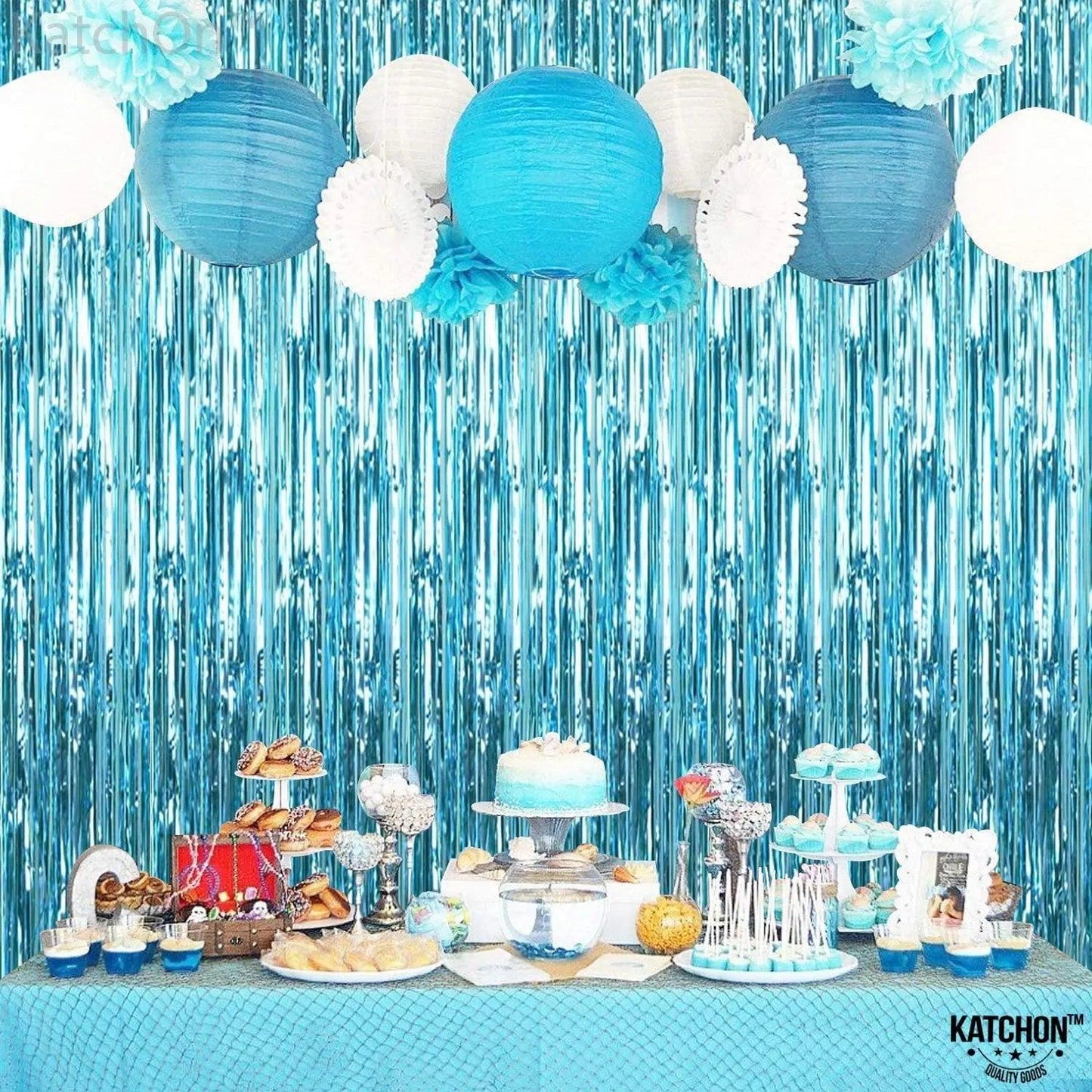 Foil Fringe Curtain - 3.2 x 6 Feet