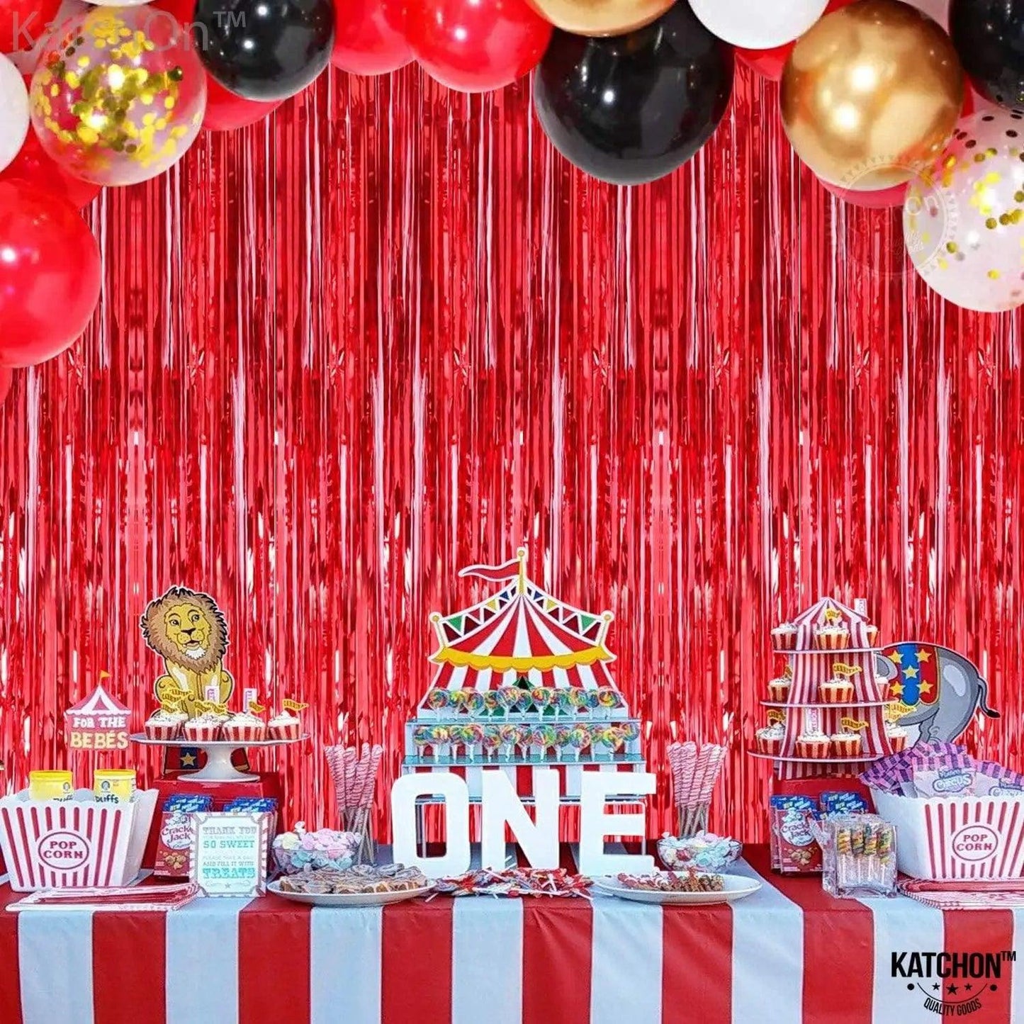 Foil Fringe Curtain - 3.2 x 6 Feet