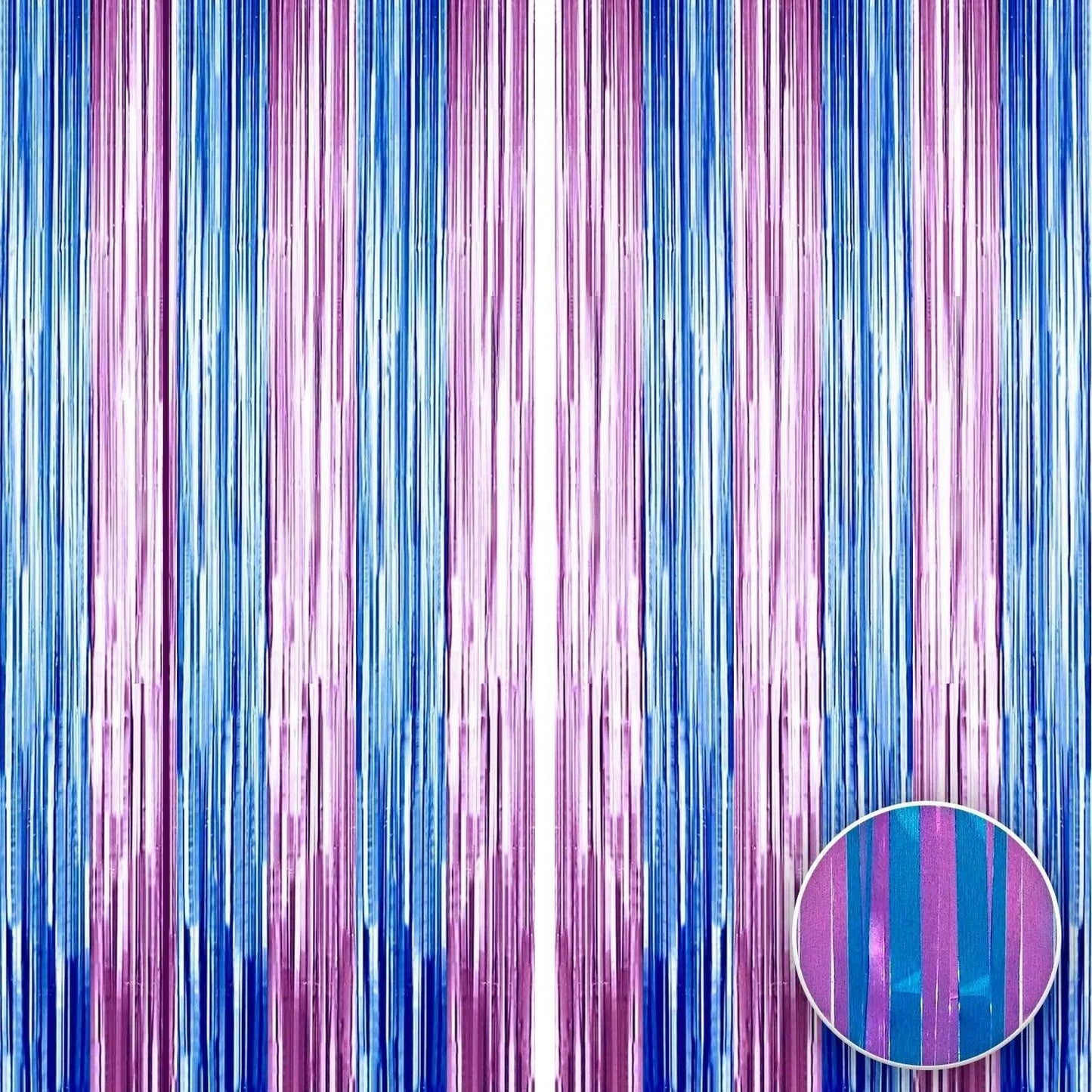 Foil Fringe Curtain - 3.2 x 6 Feet