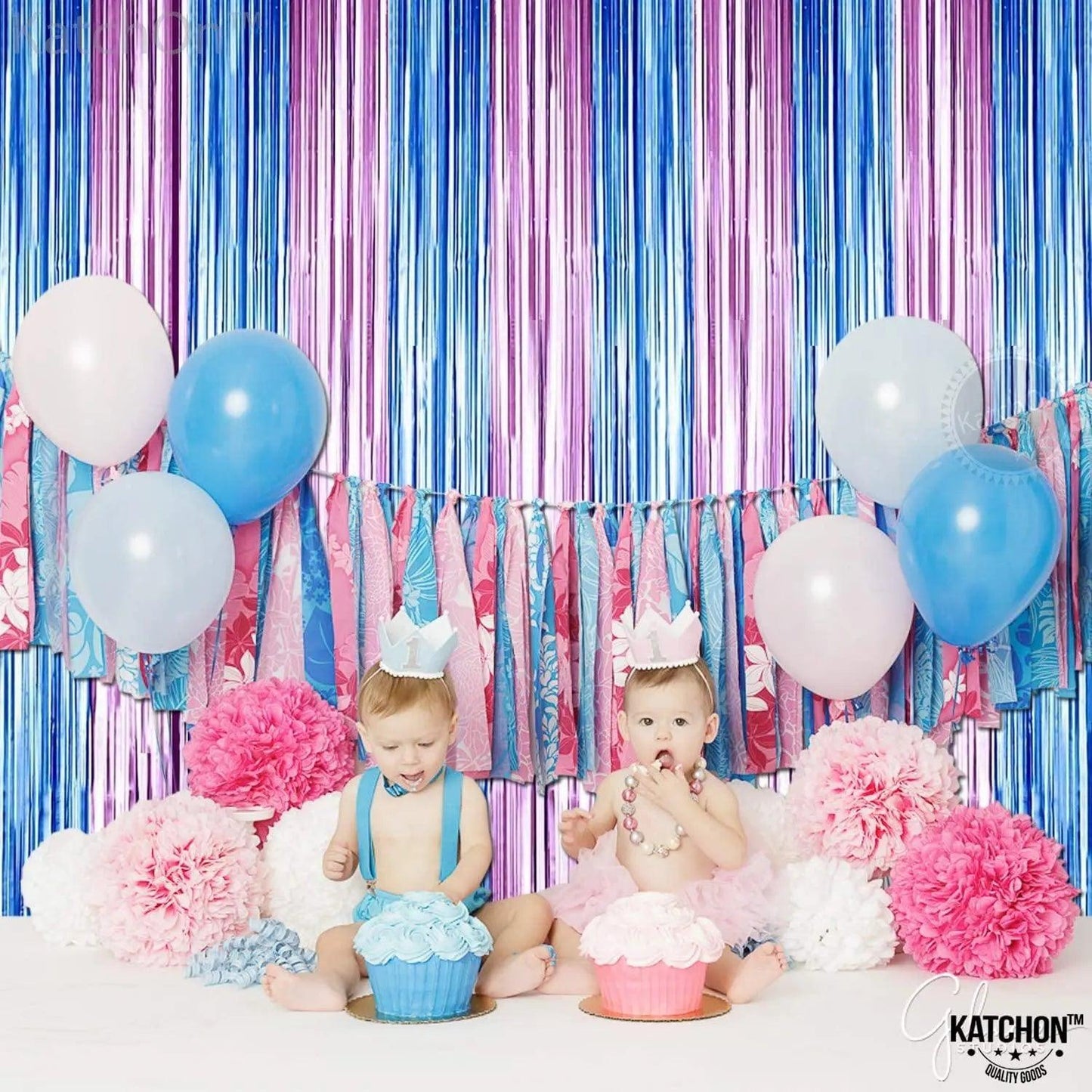 Foil Fringe Curtain - 3.2 x 6 Feet