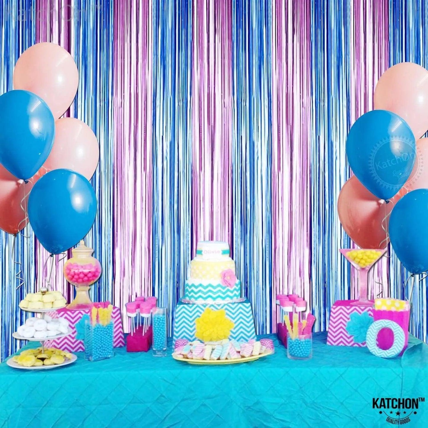 Foil Fringe Curtain - 3.2 x 6 Feet