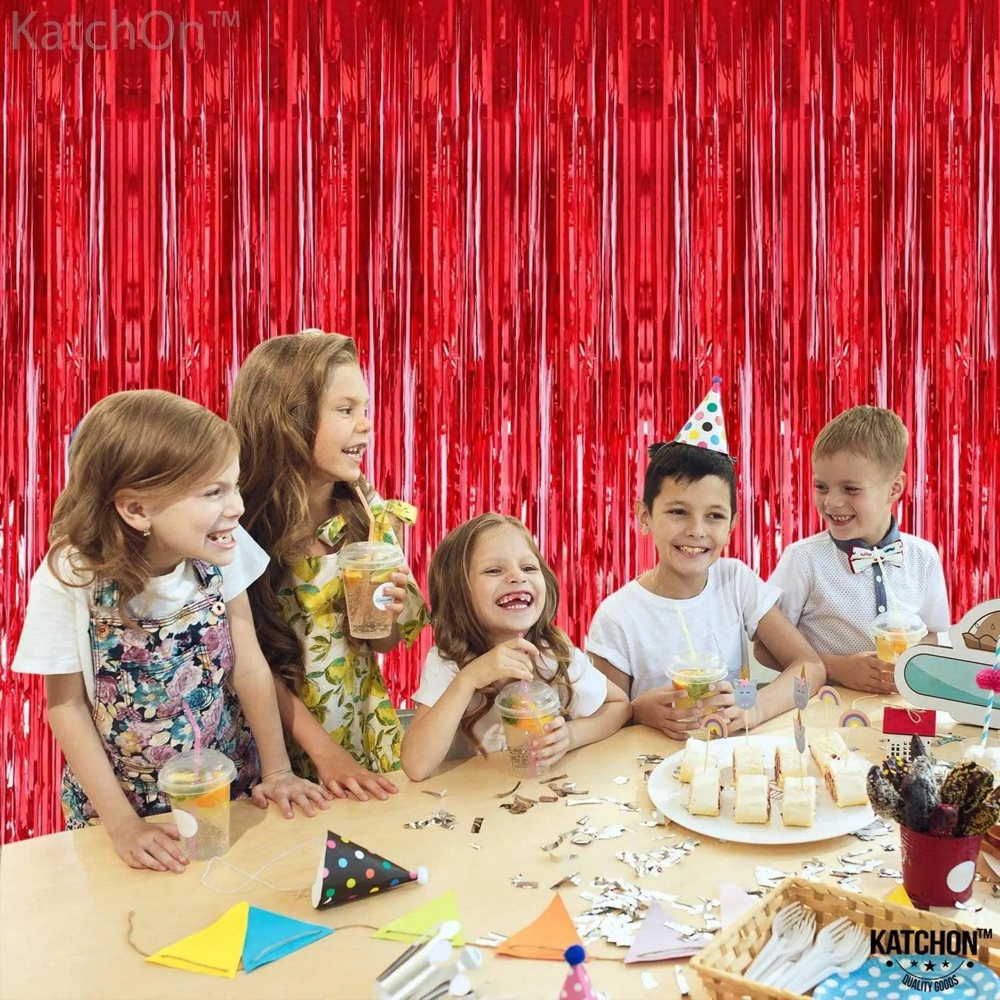 Foil Fringe Curtain - 3.2 x 6 Feet