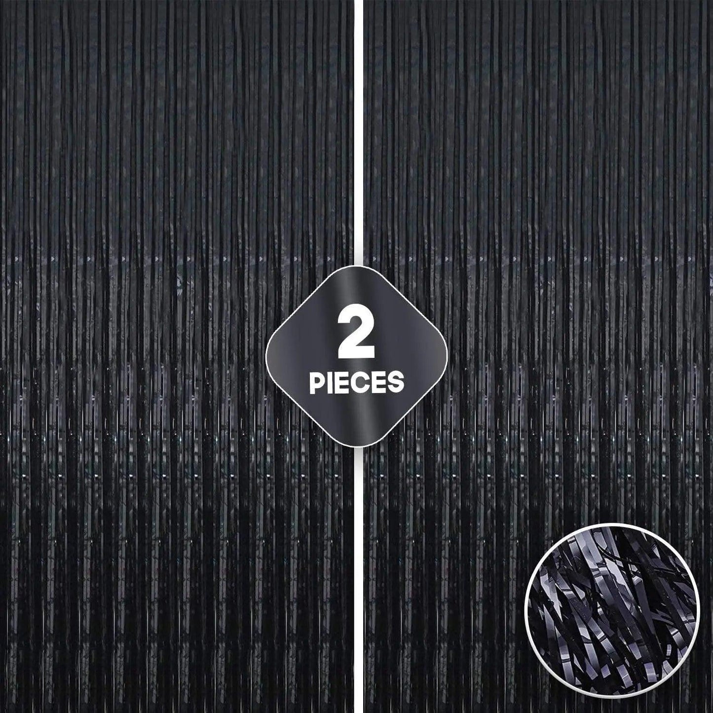 Foil Fringe Curtain - 3.2 x 6 Feet