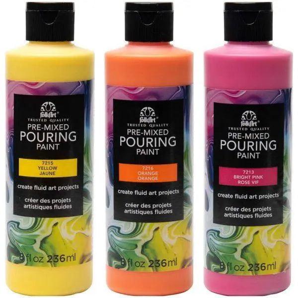 Folk Art Pre Mixed Pouring Paints In 236ML
