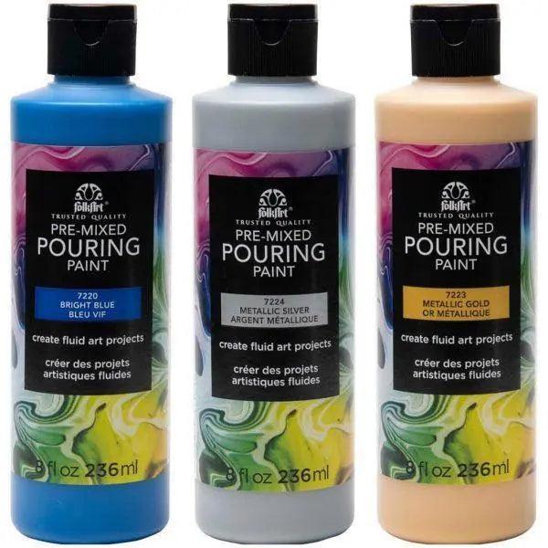 Folk Art Pre Mixed Pouring Paints In 236ML