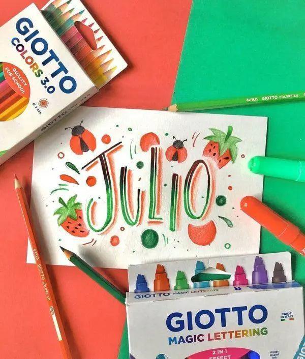 Giotto Turbo Magic Lettering Marker 8 pcs set