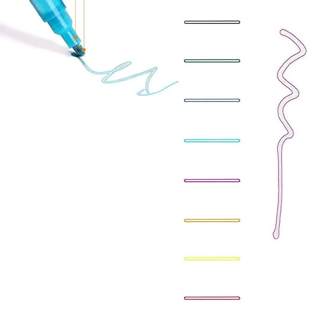 Keep Smiling Outline Markers Pack Of 10