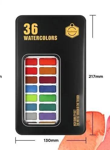 KEEP SMILING WATERCOLOR SET IN TIN BOX 36 COLORS