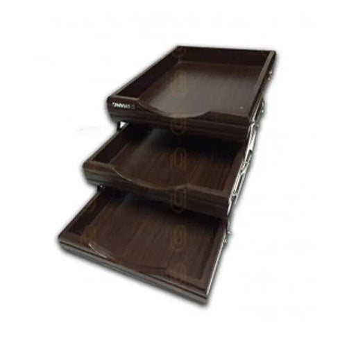 Letter Tray Wooden 3 Story 7713