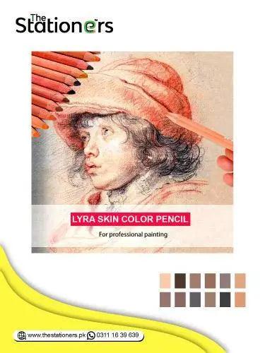 LYRA Giant Skin Color Pencils Set of 12pcs with Thick Lead.