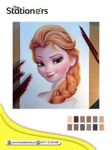 LYRA Giant Skin Color Pencils Set of 12pcs with Thick Lead.