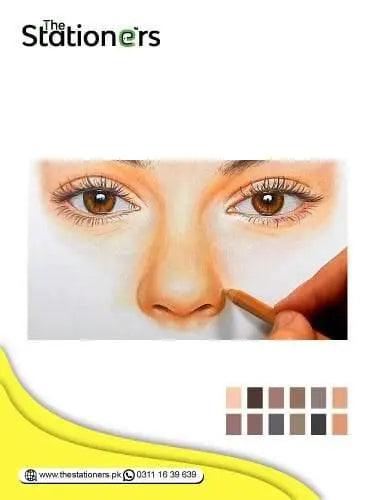 LYRA Giant Skin Color Pencils Set of 12pcs with Thick Lead.