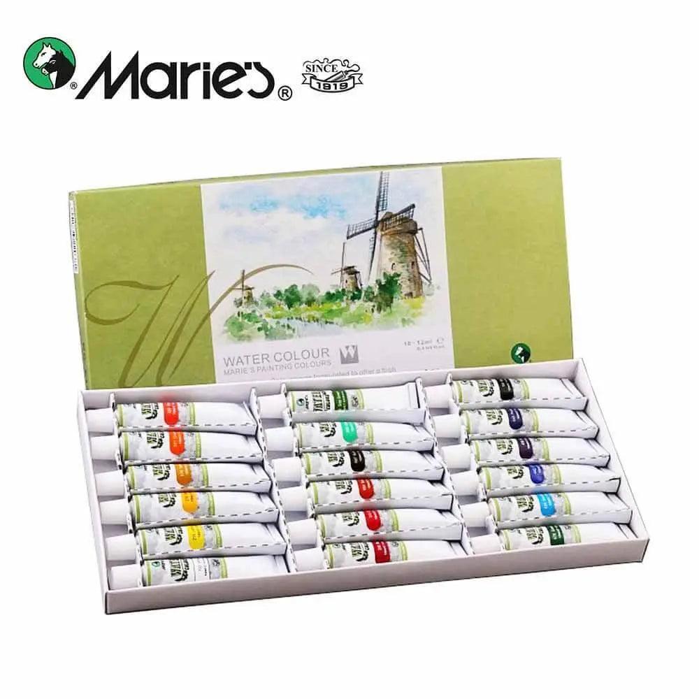 Marie's Watercolor Painting Tube Set (12 Colour X 12ML Tube)