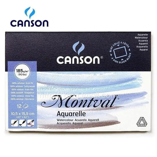 Montval 300gsm Watercolour Paper Pad Including 12 Sheets
