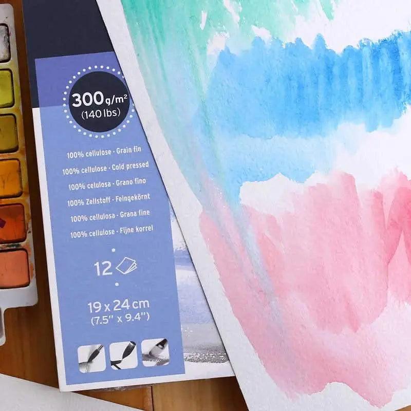 Montval 300gsm Watercolour Paper Pad Including 12 Sheets