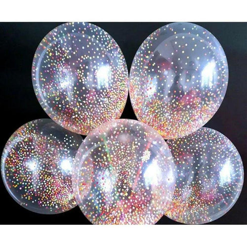 Multi Color Thermocol Balls Confetti Balloons 12″ Inch – 5 pcs