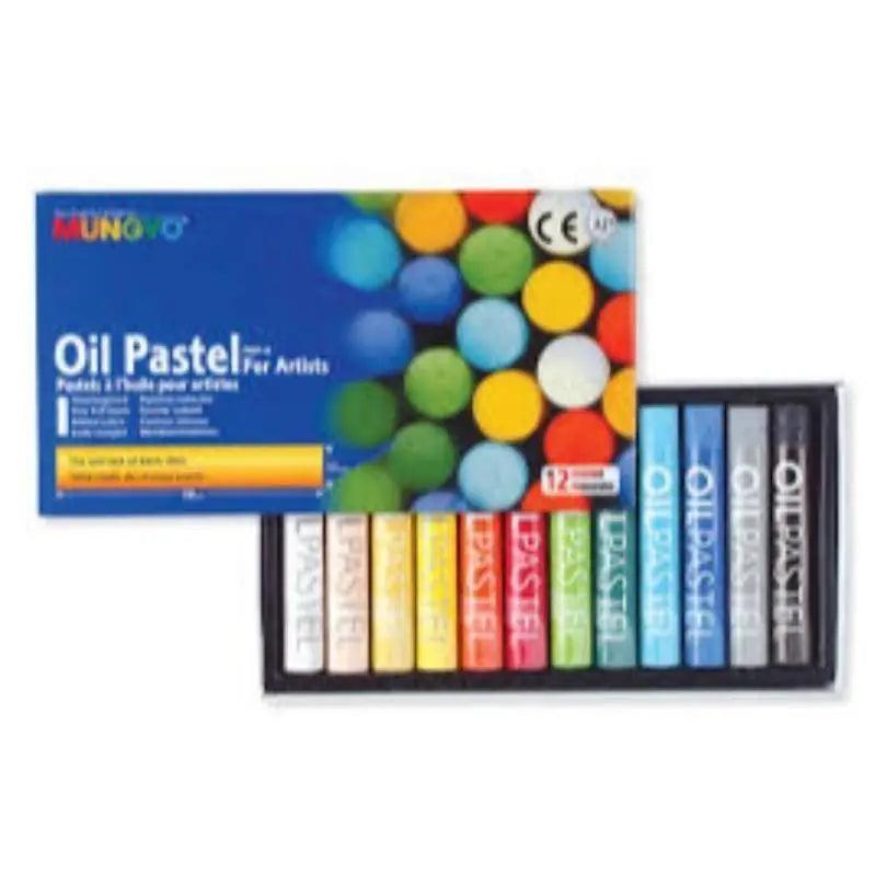 Mungyo Oil Pastels - Pack of 12 - Full Sticks MOP -12