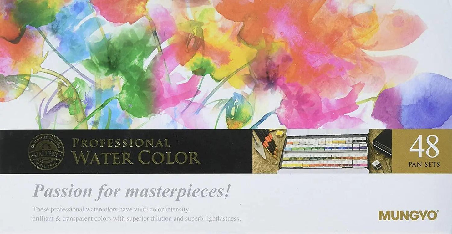 Mungyo Professional Watercolor Set Of 48