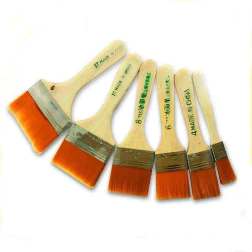 Nylon Paint Brush Set For Base Making (6Pcs)