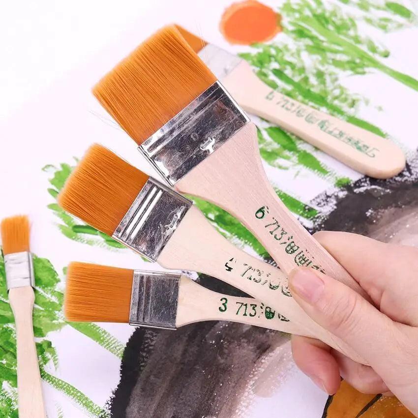 Nylon Paint Brush Set For Base Making (6Pcs)