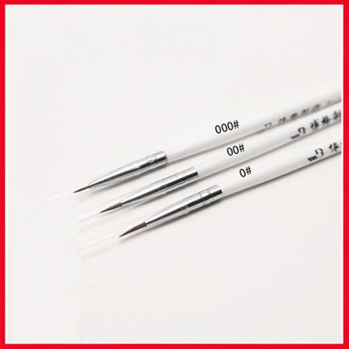 Round Detailing Brush Pack of 3