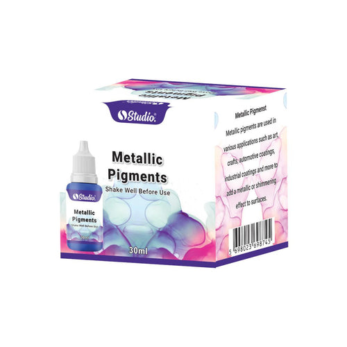 Studio Metallic Alcohol Pigments for resin (6Pc)