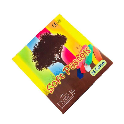 The Color Company Soft Pastels for Artist 24 Pieces Color Set - Multi Colors CM 24
